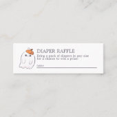 ブーが幽霊おむつラッフルミニエンクロージャー スキニー名刺 (正面)