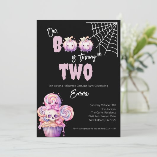 ブーが2ハロウィーン2回目の誕生日を迎える 招待状 (スタンド正面)
