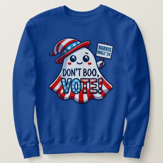 ブーするな！ハリスワルツ2024ハロウィンマッシュアップ スウェットシャツ (デザイン正面)
