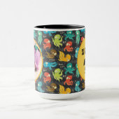 ブーたこ可愛いカラフルキッズデコル写真 マグカップ (中央)