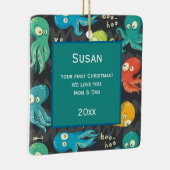 ブーたこ可愛いカラフル子供パーソナライズされた写真 セラミックオーナメント (右)