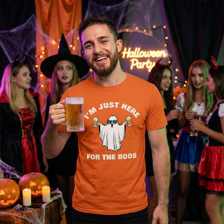ブーってやつに来ただけの幽霊 ハロウィン Tシャツ