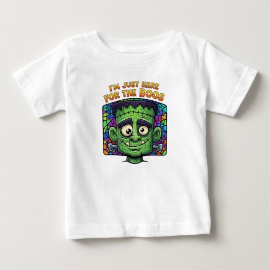 ブーってやろうと思って来ただけ ベビーTシャツ (正面)