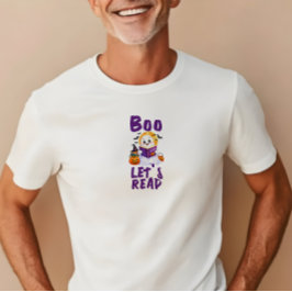 ブーで読みましょう 小学校の先生 ハロウィン Tシャツ