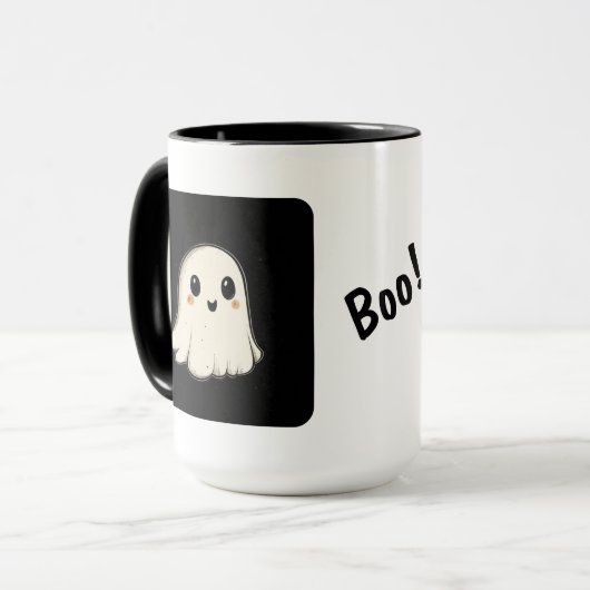 ブーとのハロウィン幽霊! マグカップ (正面左)