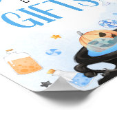 ブーとハロウィーンの赤ちゃんシャワー本と贈り物 ポスター (角)