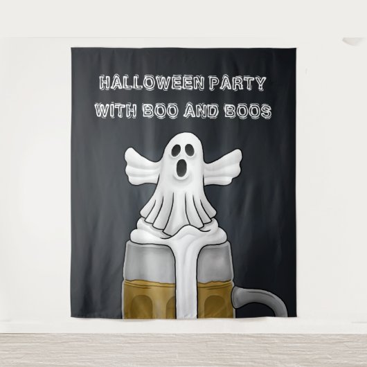 ブーとブーのハロウィンパーティー タペストリー (正面)