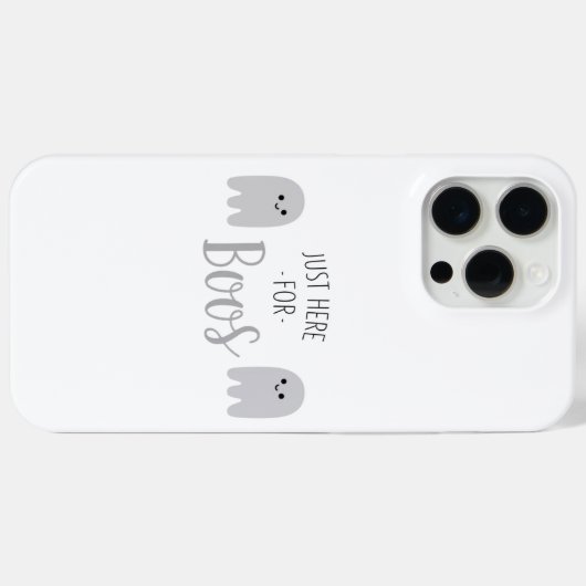 ブーに会いに来ただけ ハロウィン かわいいお化け iPhone 15 Case-Mate iPhoneケース (裏面 (横))