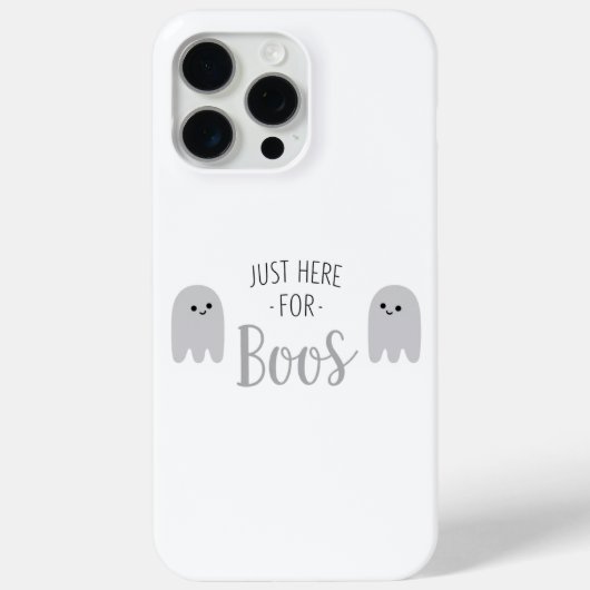 ブーに会いに来ただけ ハロウィン ゴースト スマホケース Case-Mate iPhoneケース (裏面)