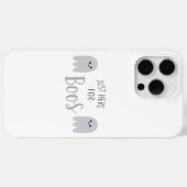 ブーに会いに来ただけ ハロウィン ゴースト スマホケース Case-Mate iPhoneケース (裏面 (横))