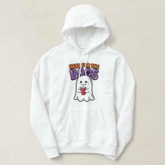 ブーに会いに来たよ かわいいお化けのハロウィンパーティーアート パーカ