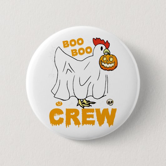 ブーのクルーおかしなハロウィーン 缶バッジ (正面)