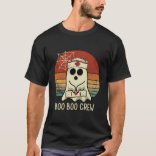 ブーのクルー面白いハロウィーン Tシャツ