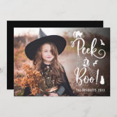 ブーのハロウィンフォトカードを見る 案内状 (正面/裏面)