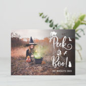 ブーのハロウィンフォトカードを見る 案内状 (スタンド正面)