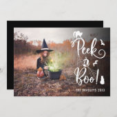 ブーのハロウィンフォトカードを見る 案内状 (正面/裏面)