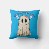 ブーの不気味なハロウィンおもしろい幽霊に クッション (裏面)