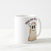 ブーの不気味なハロウィンおもしろい幽霊に コーヒーマグカップ (正面右)