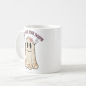 ブーの不気味なハロウィンおもしろい幽霊に コーヒーマグカップ (正面左)