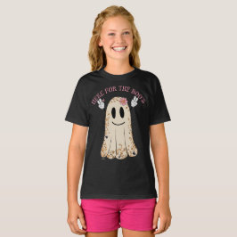ブーの不気味なハロウィンおもしろい幽霊に Tシャツ