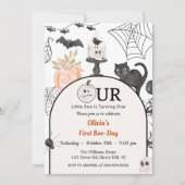 ブーの1歳の誕生日 おちびのブーが1歳に  招待状 (正面)