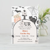 ブーの1歳の誕生日 おちびのブーが1歳に  招待状 (スタンド正面)