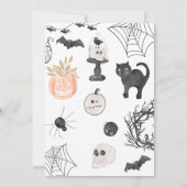 ブーの1歳の誕生日 おちびのブーが1歳に  招待状 (裏面)