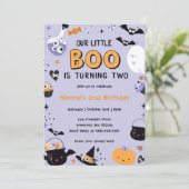 ブーの2歳の誕生日 私たちの小さなブーは2歳になる 招待状 (スタンド正面)