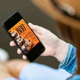 ブーほとんどパンプキンおむつケーキ赤ちゃんシャワー 招待状