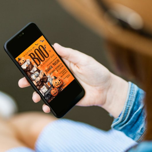 ブーほとんどパンプキンおむつケーキ赤ちゃんシャワー 招待状