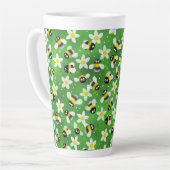 ブーよくはしゃぐズ蜂(ボトルグリーン) カフェラテマグ (左アングル)