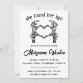 ブーを見つけた!ハロウィーンをテーマにしたブライダルシャワー 招待状 (正面)