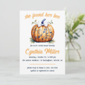 ブーを見つけた!ハロウィーンをテーマにしたブライダルシャワー 招待状 (スタンド正面)