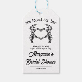 ブーを見つけた！ハロウィーンブライダルシャワー賛成 ギフトタグ