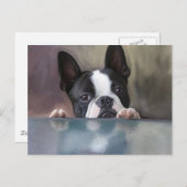 ブーを覗く ポストカード (正面/裏面)