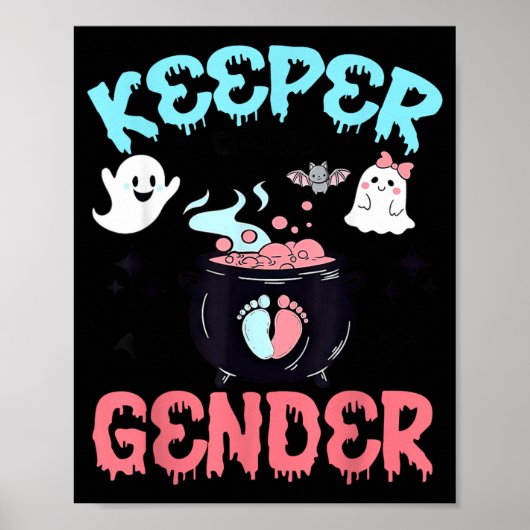 ブーイかグールか性別発表Tシャツ キーパー・オブ・ザ ポスター (正面)