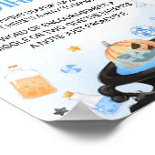 ブーイのハロウィーンの赤ちゃんシャワー深夜おむつ ポスター (角)