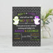 ブーイまたはグウルハロウィーンジェンダーリビール招待状 招待状 (スタンド正面)