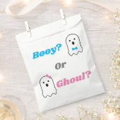 ブーイまたはグールハロウィーン幽霊ジェンダーの公開 フェイバーバッグ (クリップ留めされた状態)