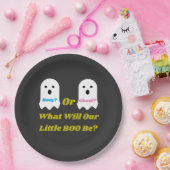 ブーイまたはグールハロウィーン幽霊ジェンダーの公開 ペーパープレート (パーティー)