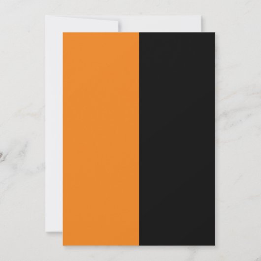 ブーイまたはグールハロウィーン幽霊ジェンダーの公開 招待状 (裏面)