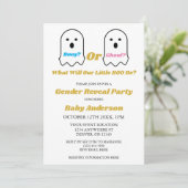 ブーイまたはグールハロウィーン幽霊ジェンダーの公開 招待状 (スタンド正面)