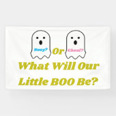 ブーイまたはグールハロウィーン幽霊ジェンダーの公開 横断幕 (横)