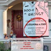 ブーイまたはグール不気味ハロウィーンジェンダーの明かす 招待状