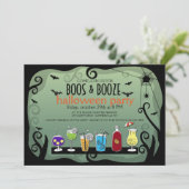 ブーイングおよび酒宴のハロウィンの招待状 招待状 (スタンド正面)