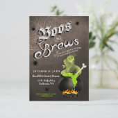 ブーイングおよび醸造物のハロウィンのカクテルのパーティの招待状 招待状 (スタンド正面)