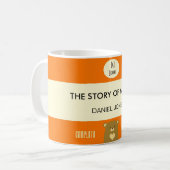 ブーイングくま-カボチャオレンジ コーヒーマグカップ (正面左)