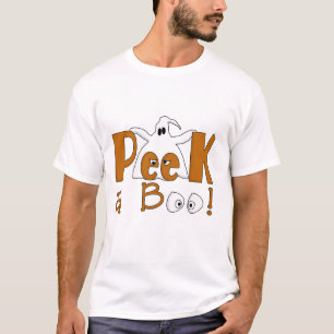 ブーイングのハロウィンのTシャツおよびギフトをかいま見て下さい Tシャツ