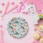 ブーイングのハロウィン|のフラミンゴの骨組 ペーパープレート (パーティー)