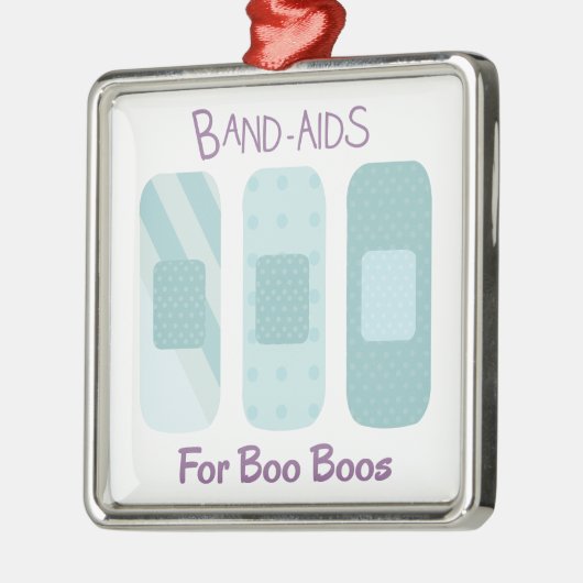 ブーイングのブーイングのためのバンド援助 メタルオーナメント (左)